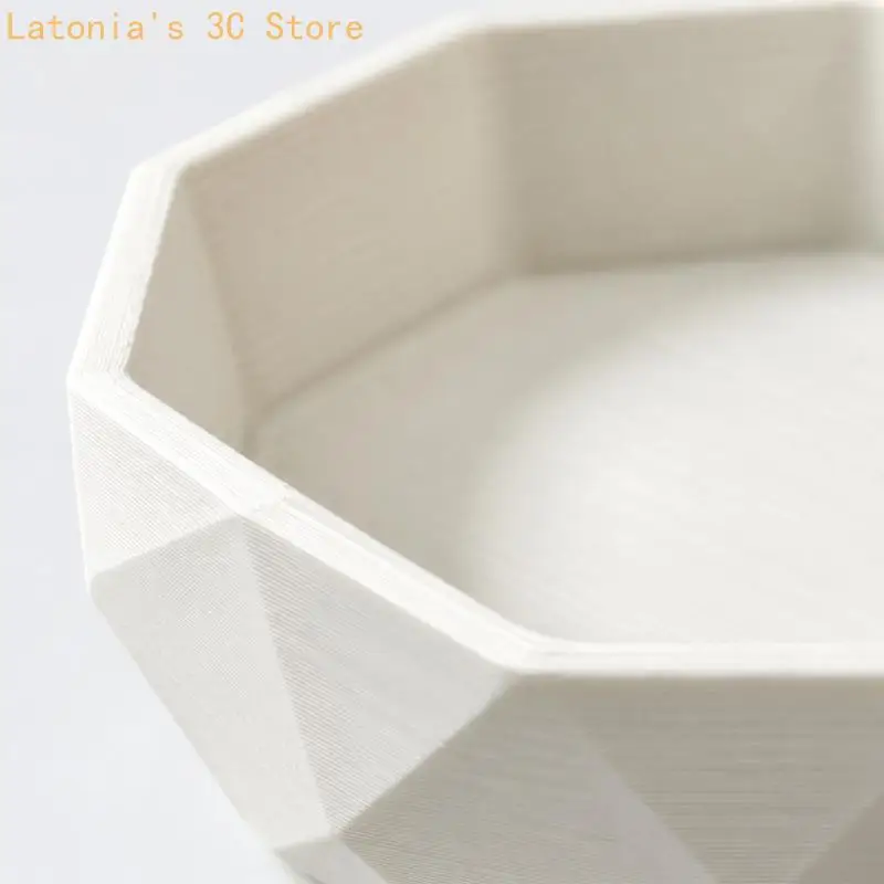 Desktop Organizers Tray with Faceted Swirls Profile for Desk Small Supplies X3UB