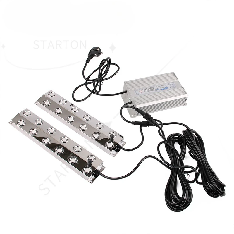 Head Ultrasonic Indusctrial Nebulizer 2 PCS Mist Maker Landscape Atomizer Humidifier Hydroponics Fog Sprayer Generator