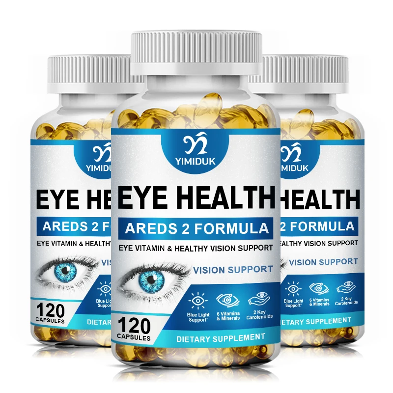 

Eye Vitamins Lutein Capsules Zeaxanthin & Bilberry Extract Supports Eye Strain Dry Eyes and Vision Health Lutein Mixture