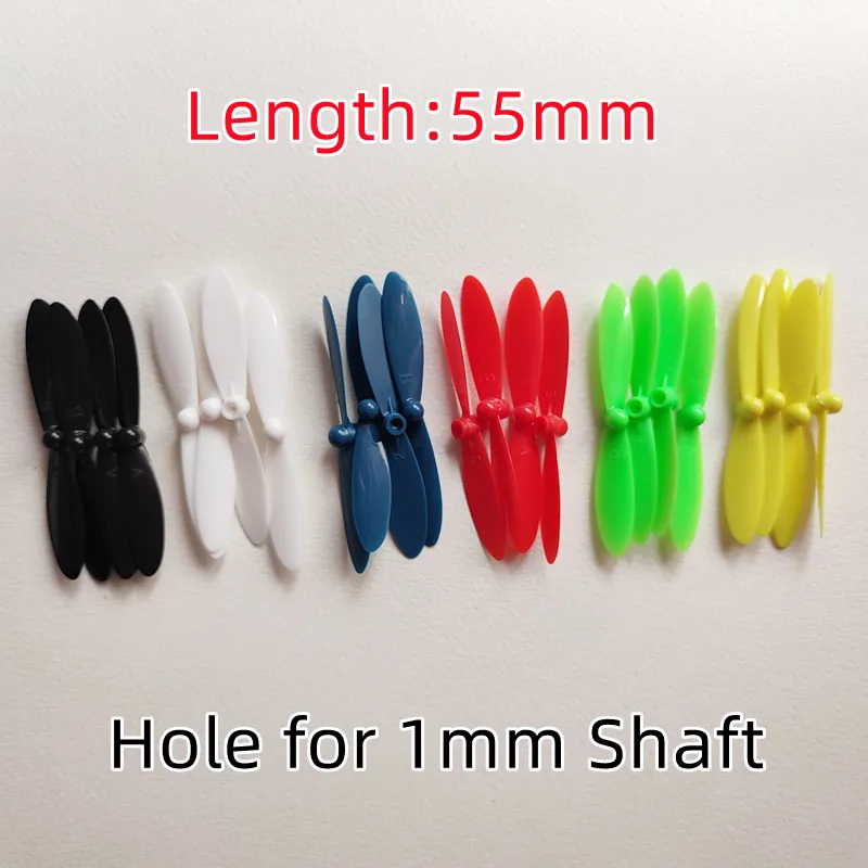 More Options 55mm Props Mini Propellers Blades For 1mm Motor Shaft X4 H107 H107C H107D H107L R/C Spare Parts Quadcopter Drone