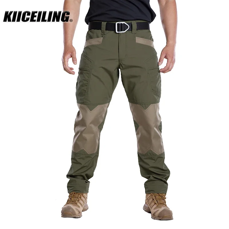 KIICEILING-K6,Cargo Pants Men, Men's Multicam Tactical Pants, Hiking Pants,Climbing,Trekking, Waterproof Pants,Joggers Men