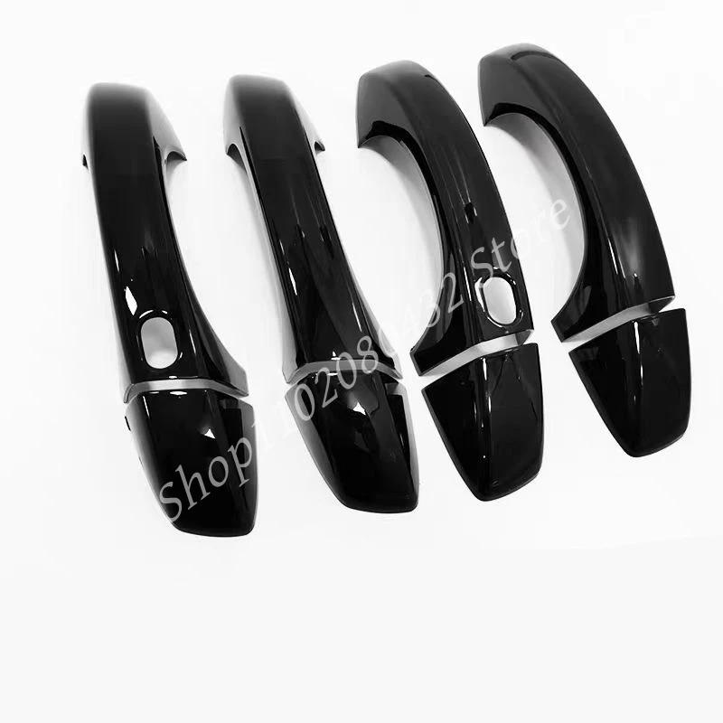 

For Volkswagen VW T-Roc 2017 2018 2019 2020 2021 2022 ABS Accessories Door Handle Cover Trim Plastic Gloss Black