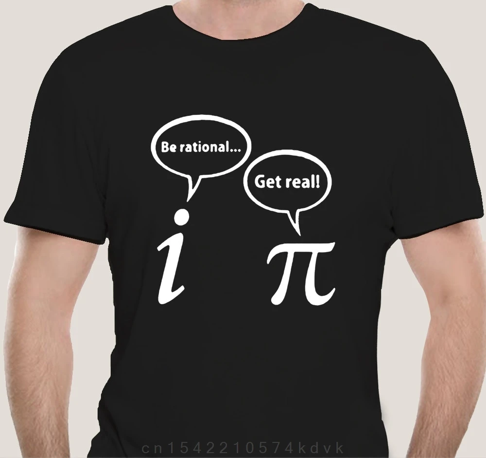 Be Rational Get Real Imaginary Math Pi T-shirt Men Algebra Irrational Pie Mathematics Geek Calculus Teacher 3 14 Witty Number