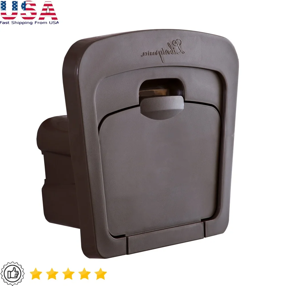 

Wall Mounted Hose Butler 125ft Garden Hose Storage with Keyhole Design and Enclosed Compartment Includes Screws and Anchors