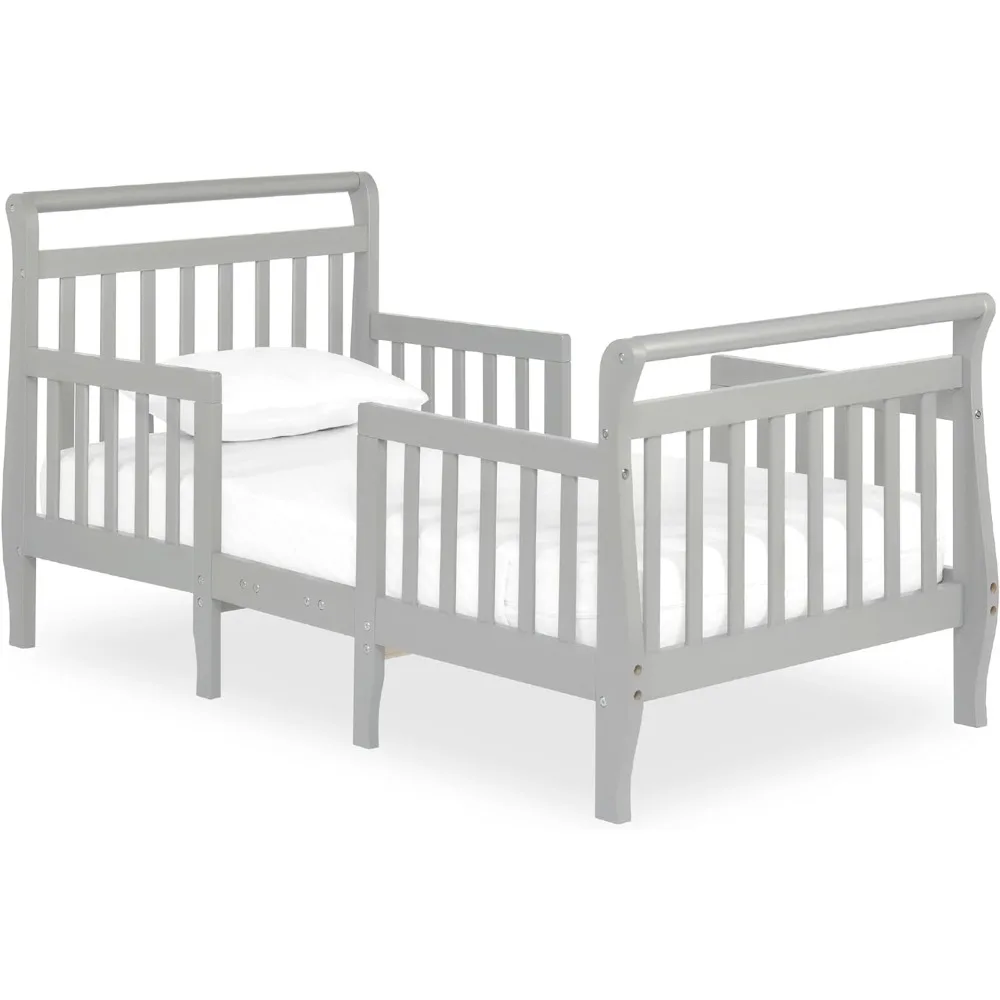 

Emma 3-In-1 Convertible Toddler Bed In Steel Grey, Converts To Two Chairs And-Table, Low To Floor Design, JPMA Certified, Non-To