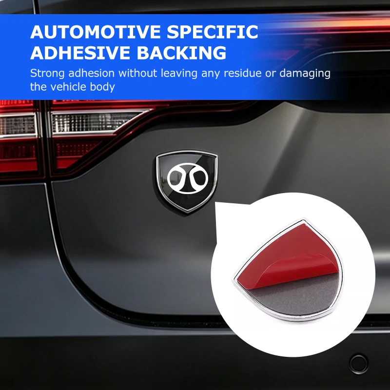 For BAIC Beijing Car Alloy Sticker Shield Styling Emblem Accessories BJ20 EV2 EV5 BJ40 EC3 EC5 EU5 EX3 EX5 X7 Senova X25 X35 X55