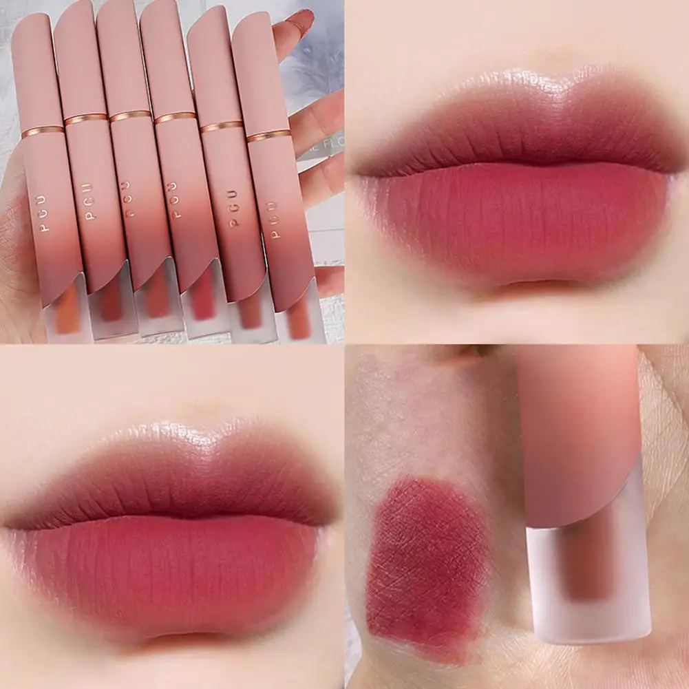 Non-Stick Lip Glazuur Unieke Matte Afwerking Elegant Mat Met Matte Fluwelen Glans Lip Langdurige Crème Populaire Lip Trend Colo U8t8