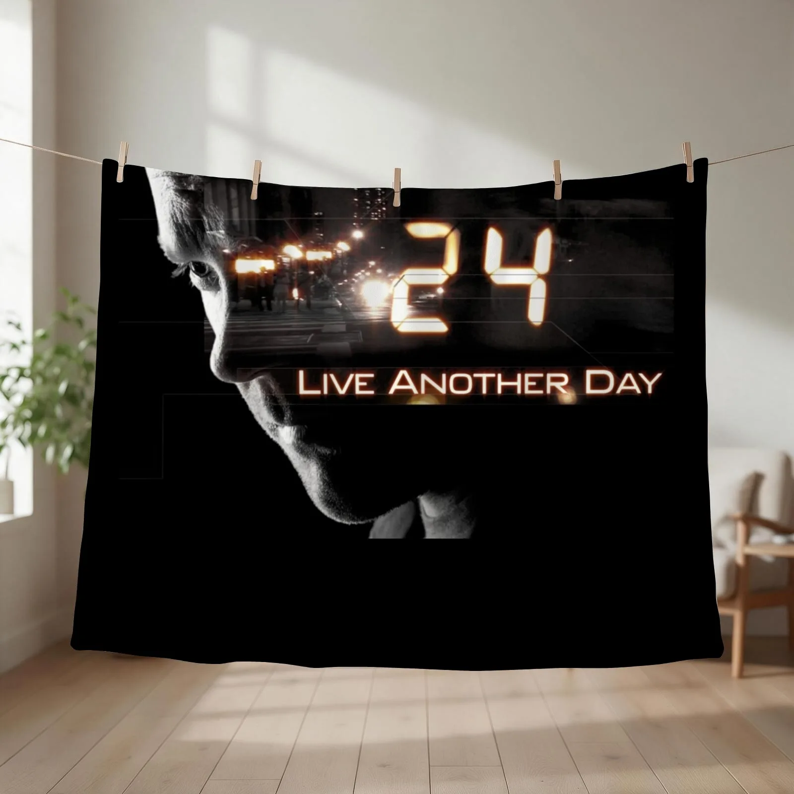 Jack Bauer Throw Blanket couch cozy soft plush fuzzy picnic outdoor blanket