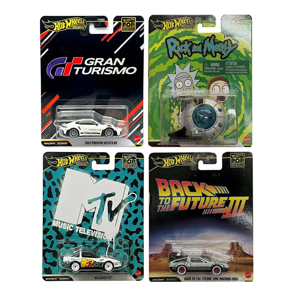 

Hot Wheels Cars POP CULTURE 2022 PORSCHE 911 GT3 RS BACK TO THE FUTURE TIME MACHINE 1/64 Металлическая литая модель игрушечного автомобиля HXD63