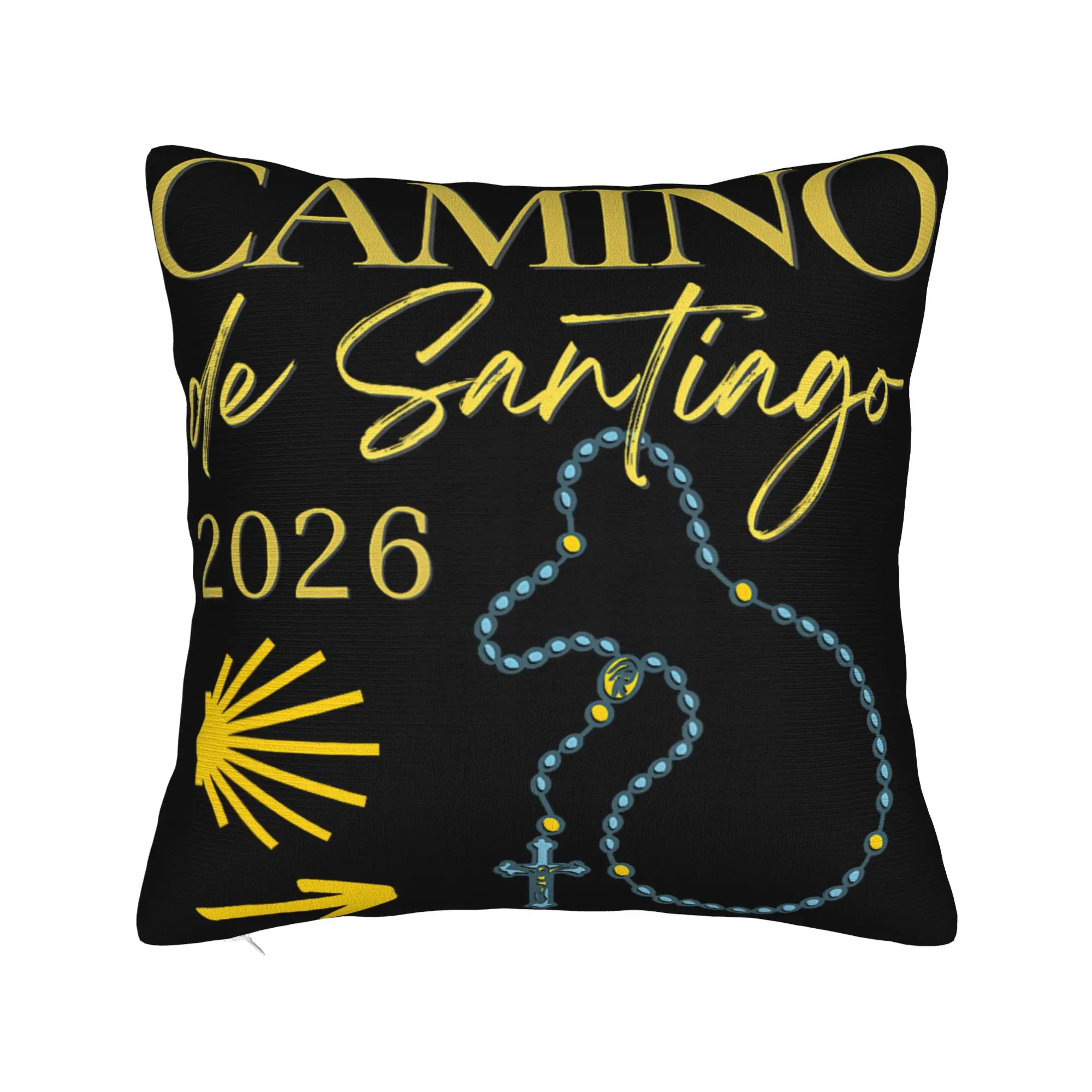 Camino de Santiago 2026  Pillow Cover Merch Printing Cushion Cover Decorations  Pillow Case Cover Home Multi Size