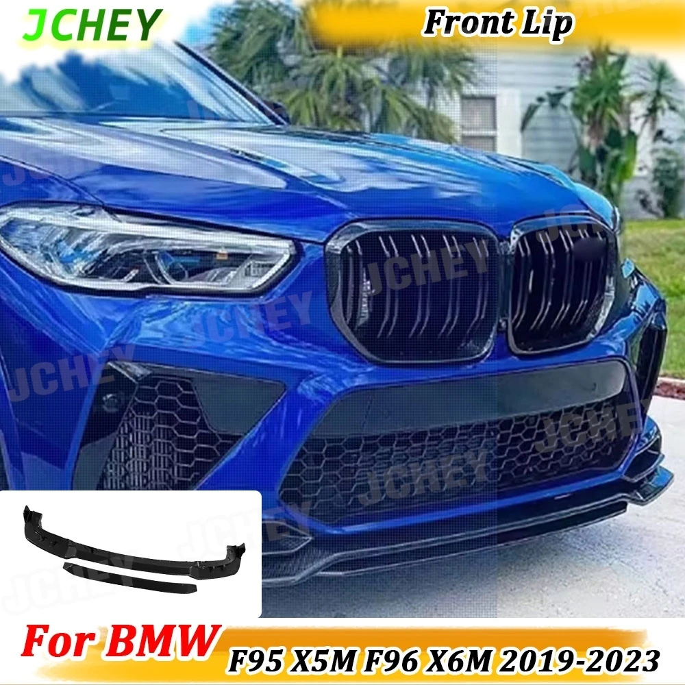 

Спойлер-накладка JCHEY из карбона на передний бампер для BMW F95 X5M 2019-2022, аксессуары для тюнинга кузова из FRP