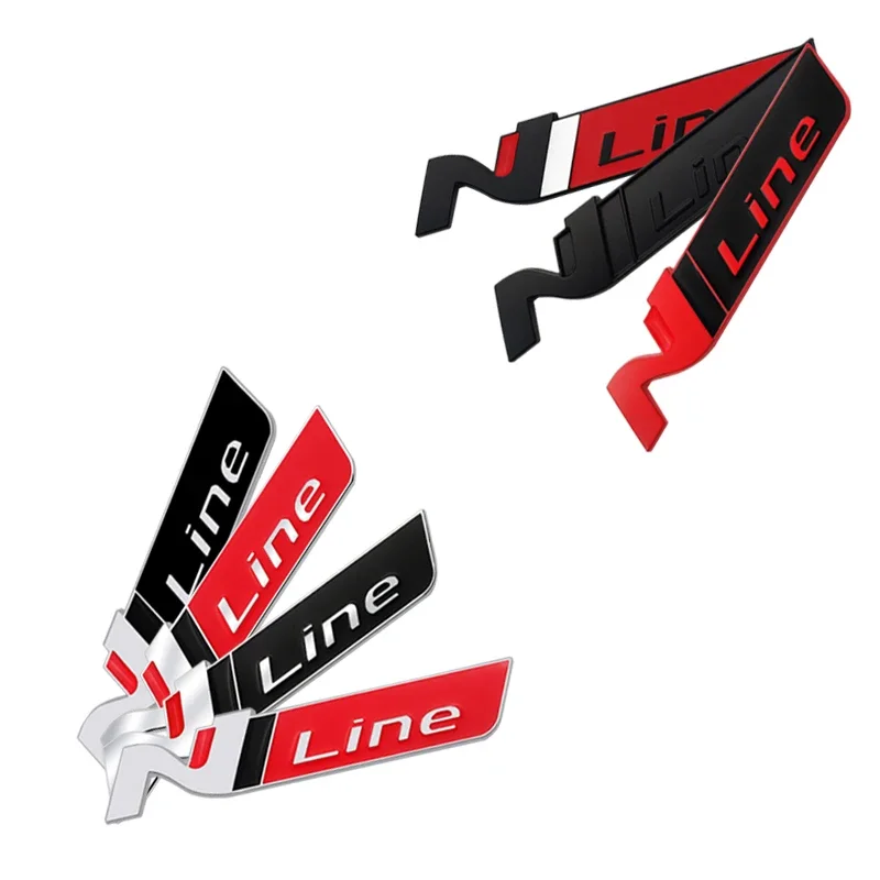 For Hyundai N LINE Fastback Tucson Veloster SONATA I20 I30 Accessories Car Front Grille Hood Rear Trunk Sticker Emblem Badge view 4