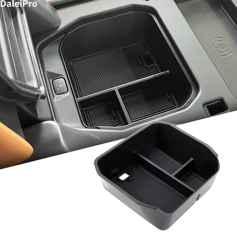 Для Land Rover Defender 90 110 130 2020 2023 2024, многослойный ящик для хранения на центральной консоли, подлокотник, ящик для хранения, скрытый лоток-органайзер