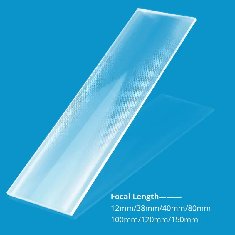 Rectangular Linear Fresnel Lens Strip Light Spot LED Condenser Linear Fresnel Lens