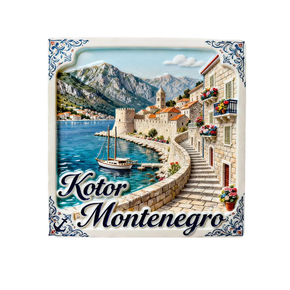 Europe Montenegro Ceramic Fridge Magnets Tourist Souvenirs Decoration Articles Handicraft