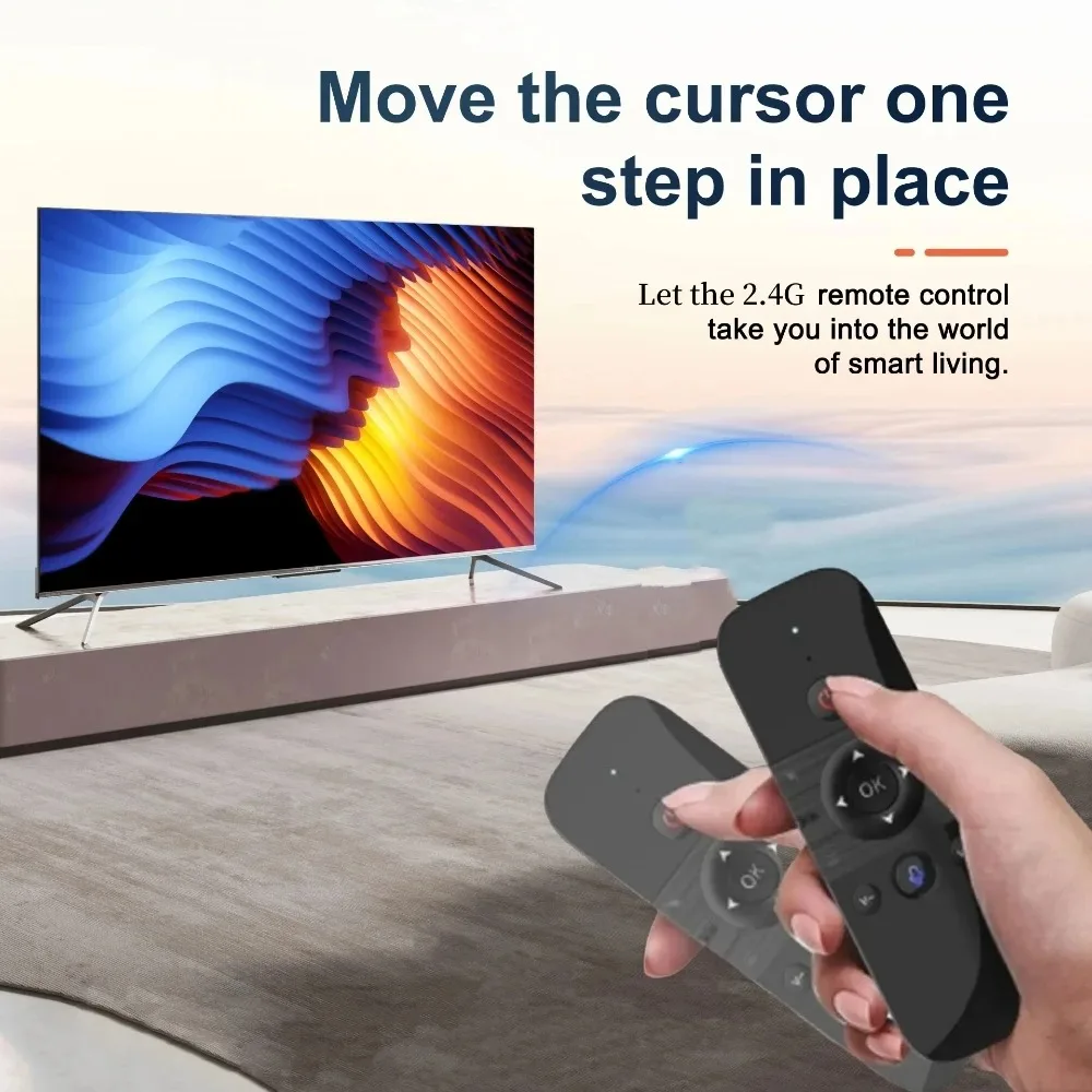 Tastiera Bluetooth 5.2 Mini tastiera Tastiera ricaricabile con mouse aereo con controllo vocale wireless 2.4G per PC TV BOX Laptop