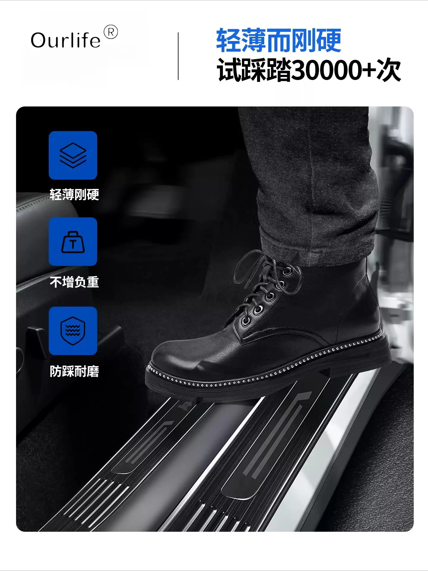 FOR XPENG G9 2026  Car Threshold Protection Sticker Rear Trunk Inner Bumper Plate Guard Stainless steel Protector Accessorie
