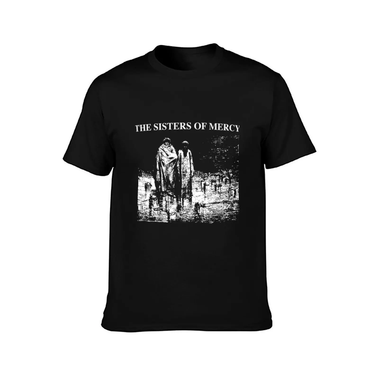 Art The Sisters of Mercy ? Echo T-Shirt, Summer Casual Cotton Tee, Oversized Streetwear Tops, Vintage Graphic Print, 100% Cotton