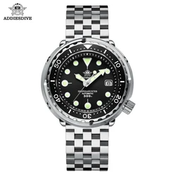 ADDIESDIVE Tuna Automatic Watch For Men Mechanical NH35 Sapphire Super Luminous Ceramic Bezel WristWatch 300m Diving Watch Reloj