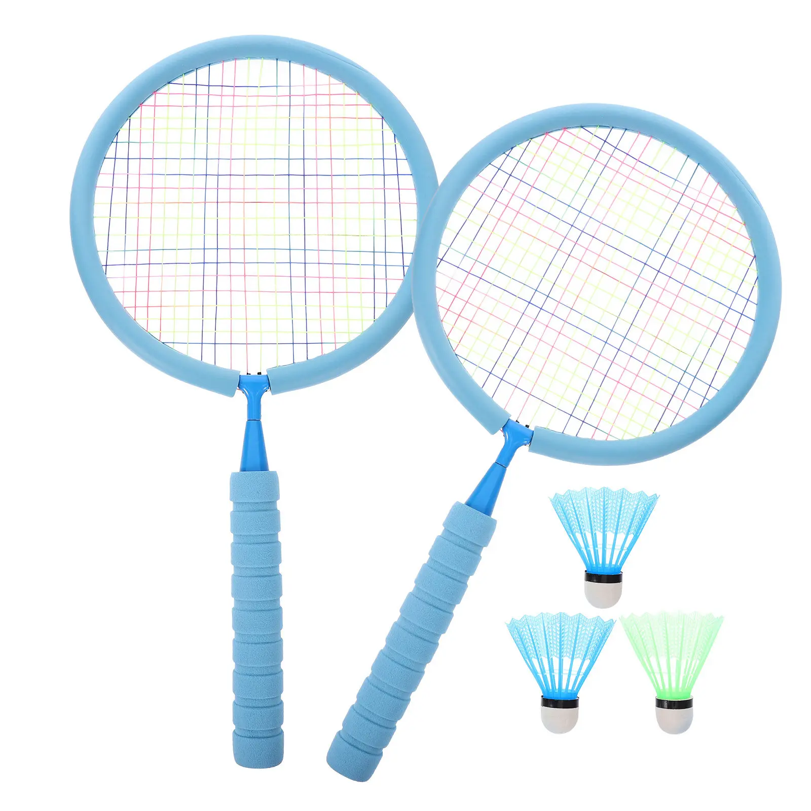 

1Set Lightweight Badminton Racket Set Portable Outdoor Sports Game Badminton Rackets for Exercise Play