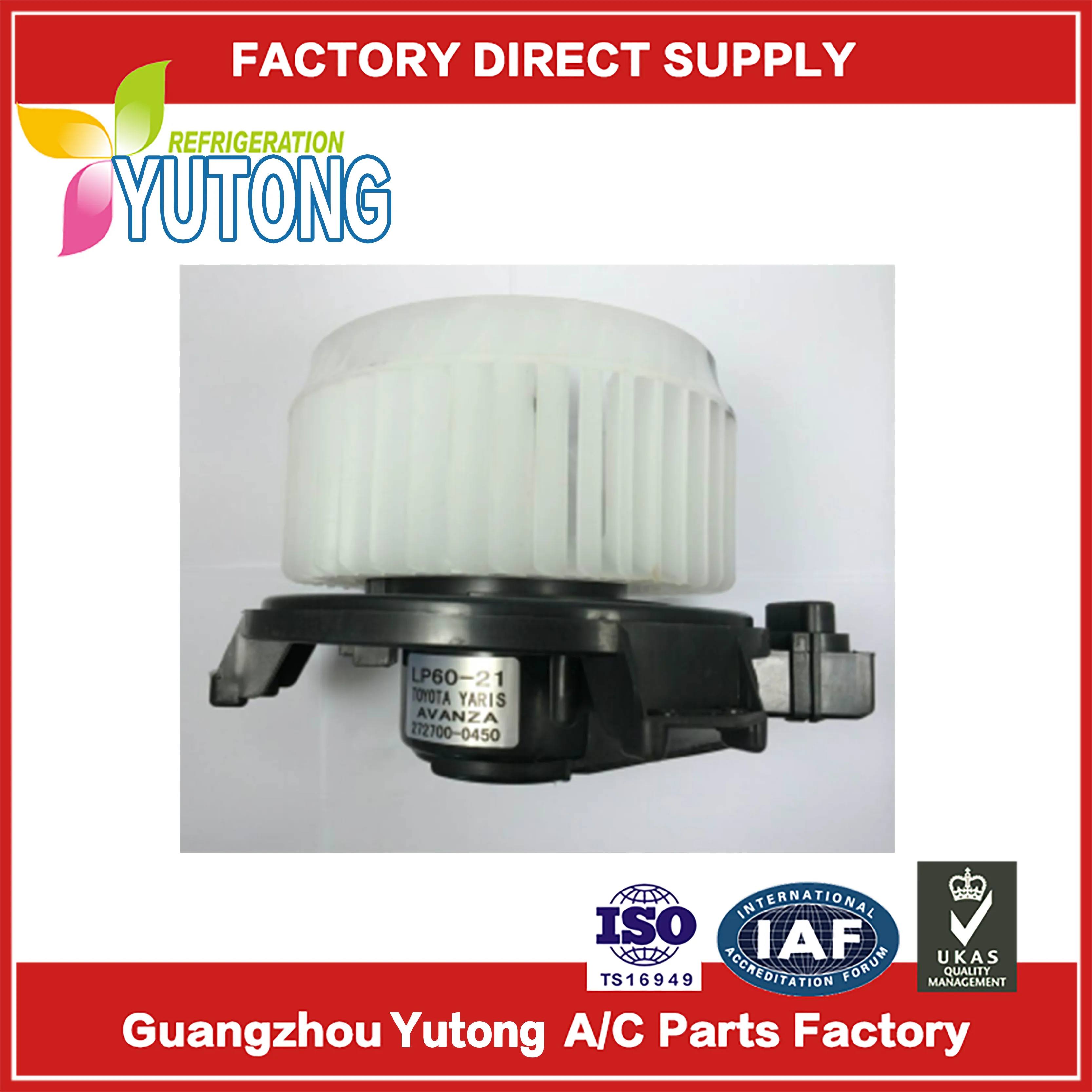 

LP60-21 AE272700-0450 Auto AC Blower Motor For TOYOTA YARIS