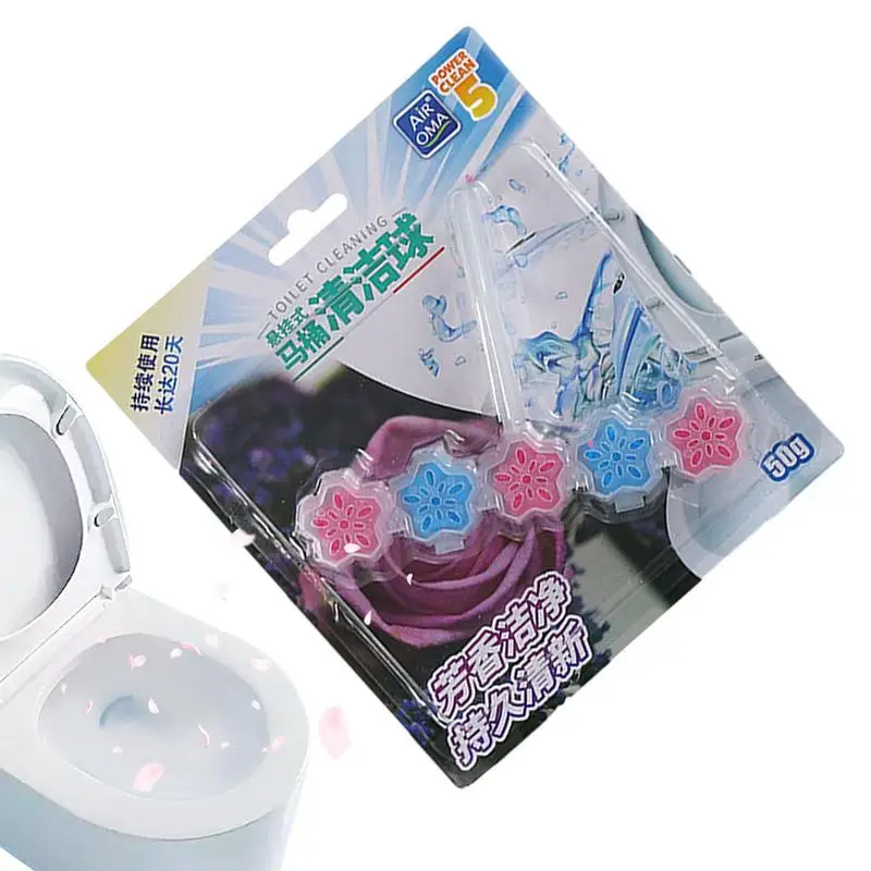 Toilet Bowl Cleaning Tools Automatic Rim Hanger Toilet Cleaning Balls Mild Formula Cleaning Accessory For Sinks Squatting