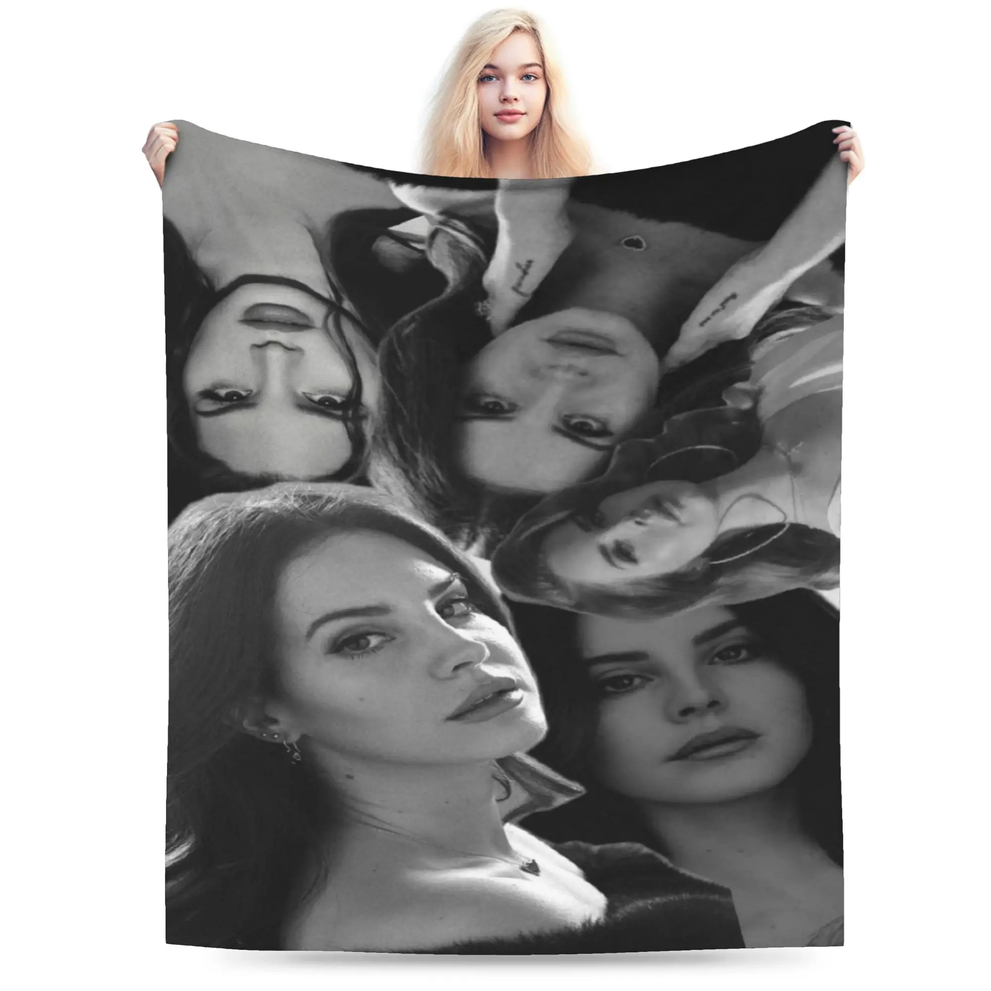 Lana Del Rey Blanket Quality Super Warm  Throw Blanket Winter Travel Couch Chair Sofa Bed Street Trend Bedspread