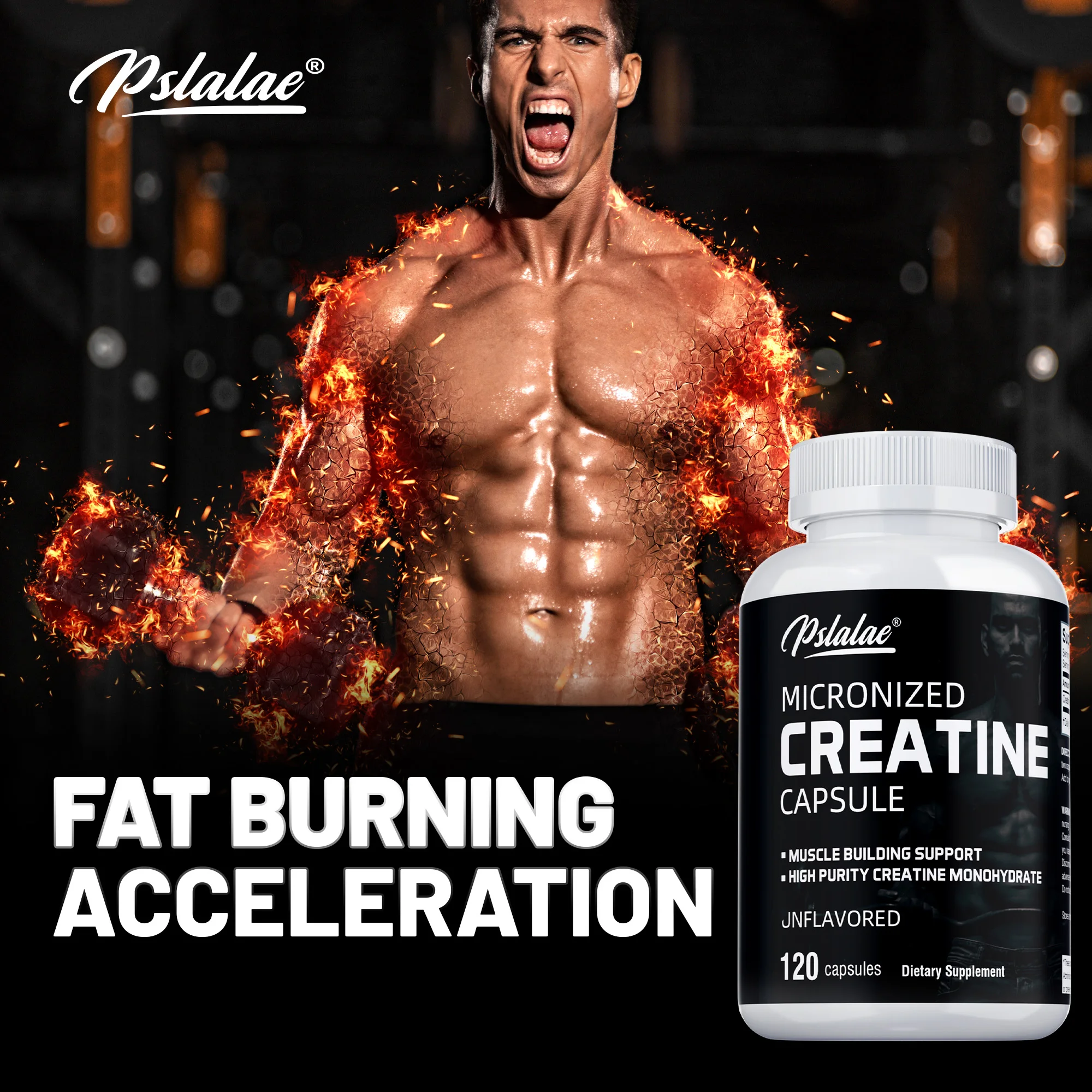 Creatine Monohydrate - Promotes Muscle Growth, Exercise Recovery, Improves Athletic Performance, Boosts Energy, Non-GMO