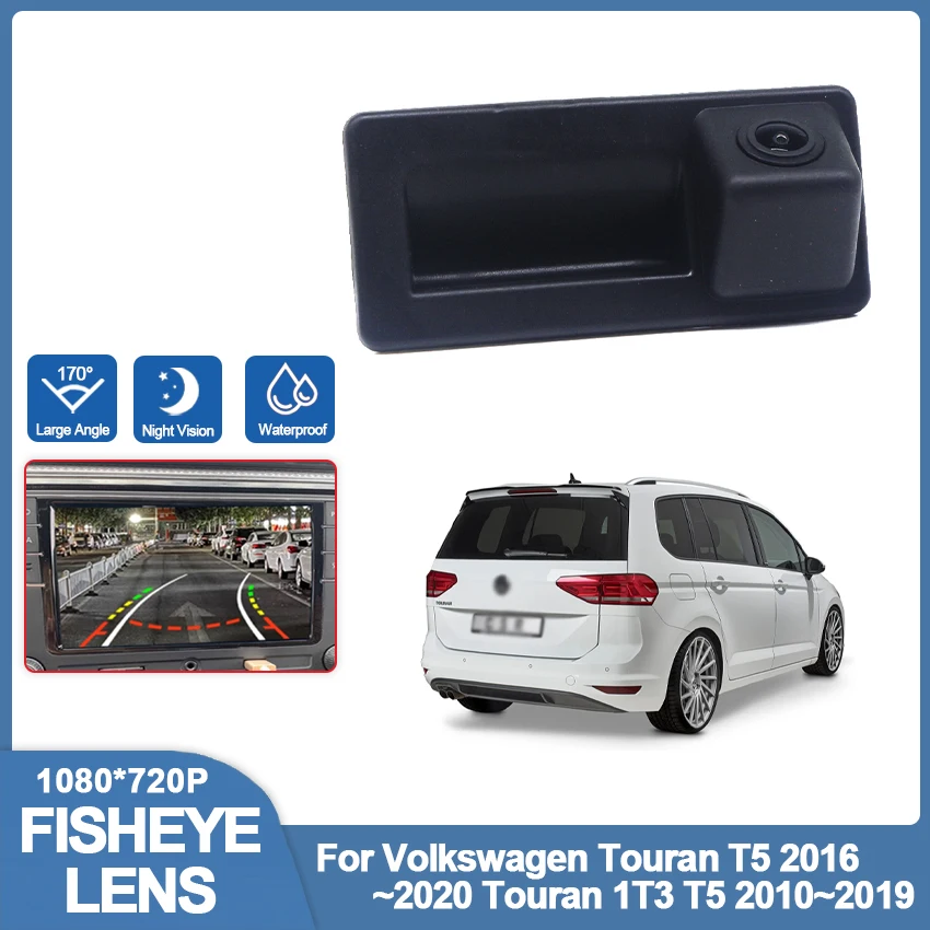 

Trunk Handle Camera For Volkswagen Touran T5 2016~2020 Touran 1T3 T5 2010~2019 CCD HD Night Vision Parking Reverse Backup Camera