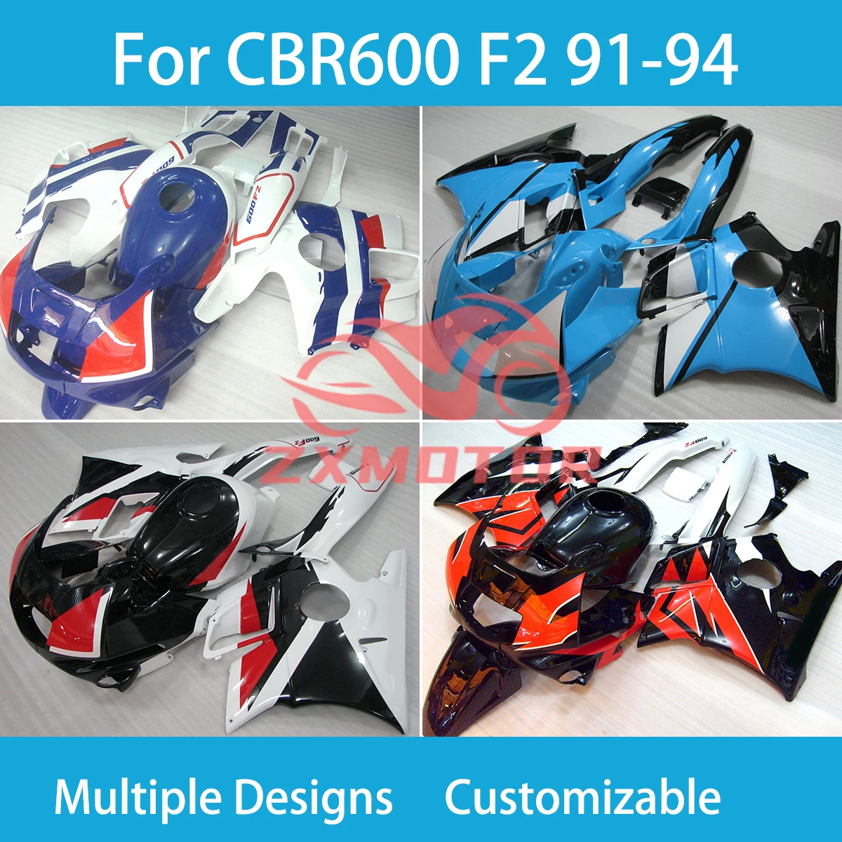 Fairings for Honda CBR 600 F2 1991 1992 1993 1994 Motorcycle ABS Plastic Fairing Kit CBR600 F2 91 92 93 94