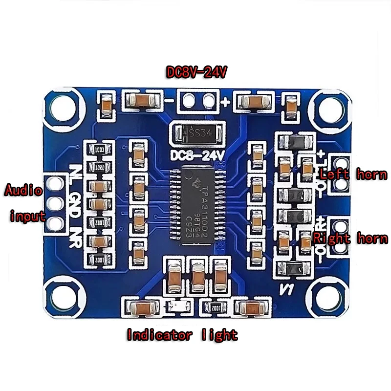 TPA3110 Mini Ultra Thin Digital Audio Amplifier Board 2 * 15W Stereo DIY Audio LCD TV Modification