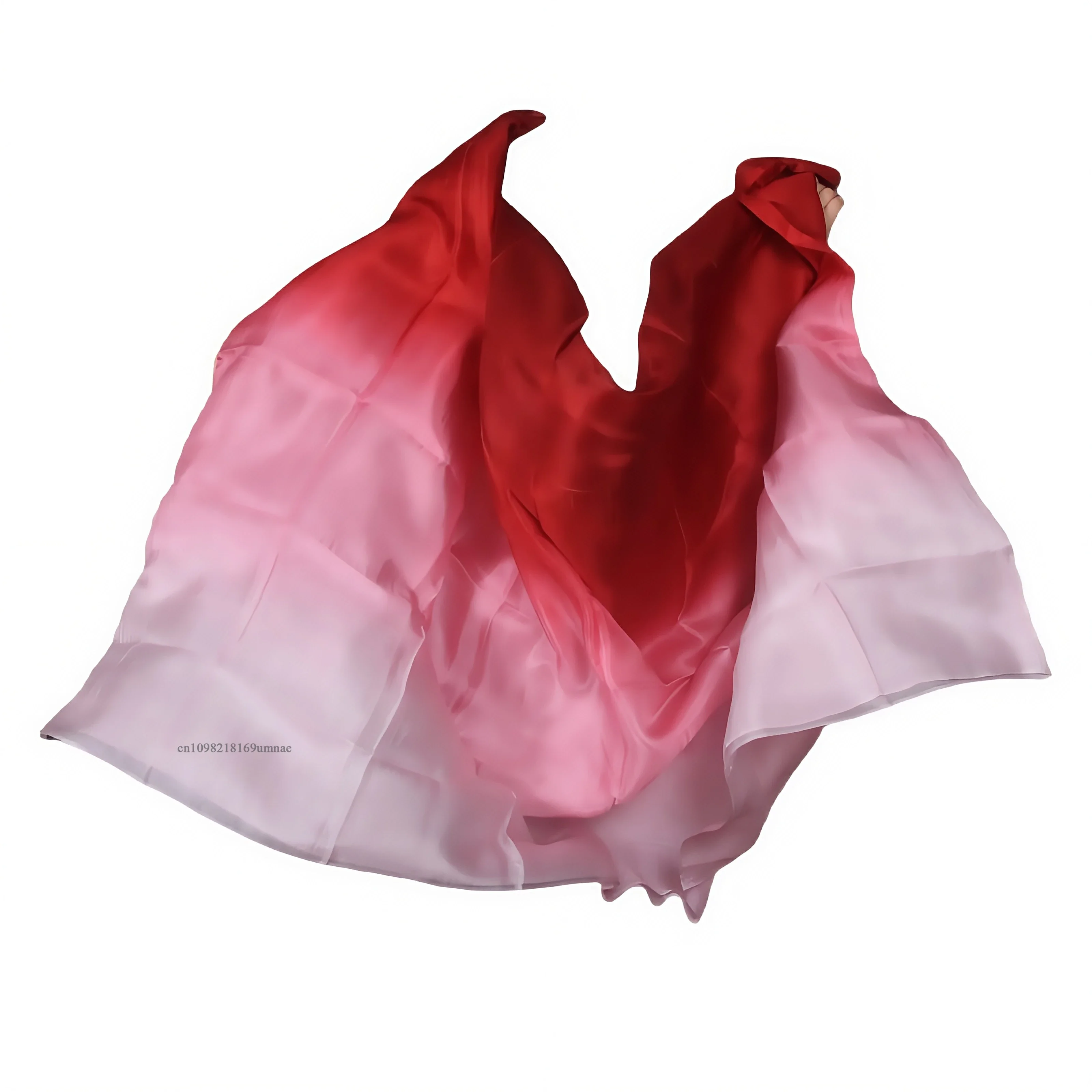 حجاب من الحرير الخالص مخصص حديثًا قياس 250 * 114 سم، مناسب لممارسة الرقص الشرقي وارتداء شال