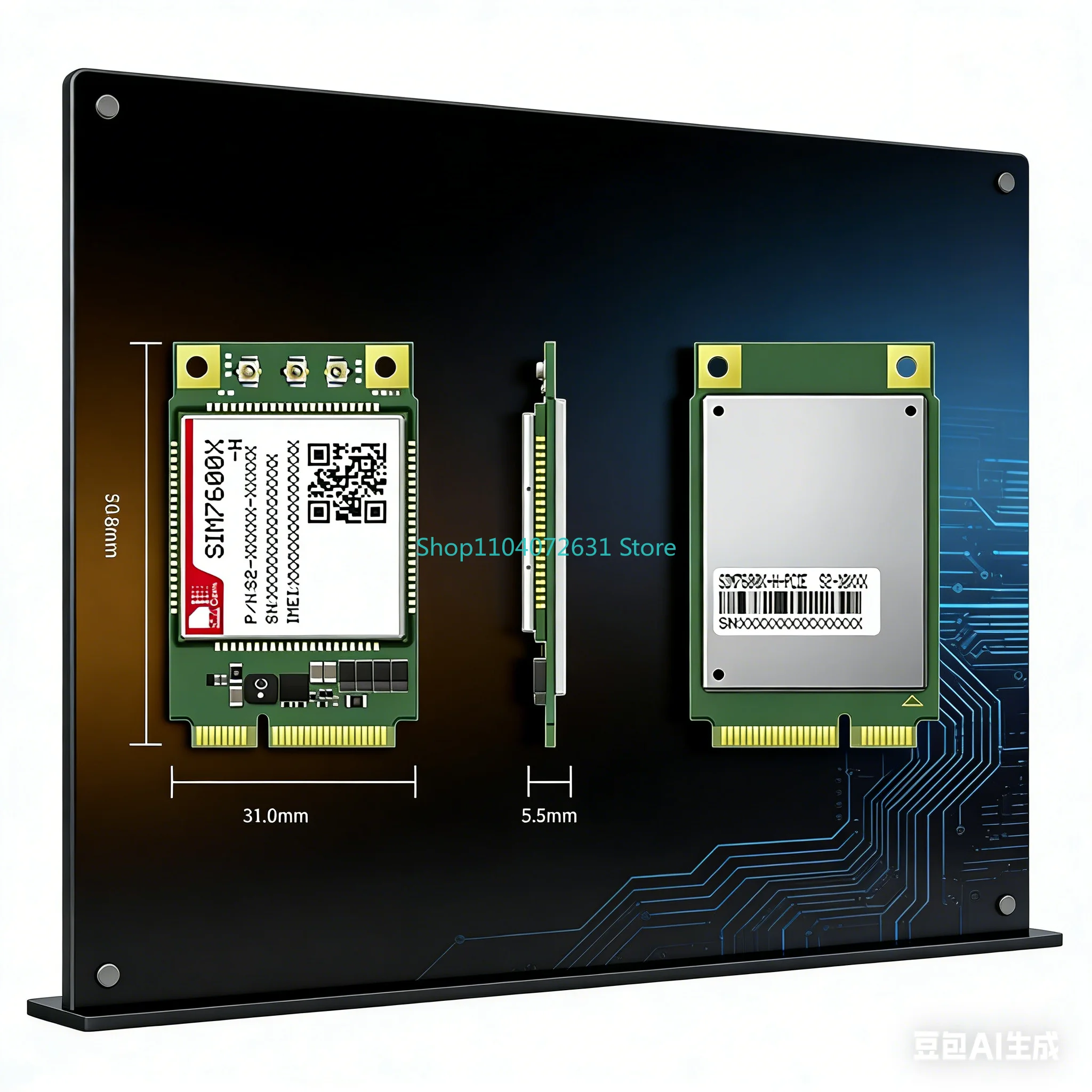 SIMCOM SIM7600 Series LTE Cat4 4G Mini PCIE Module Industrial Grade Wireless Modem Support Multi-Band Global Version
