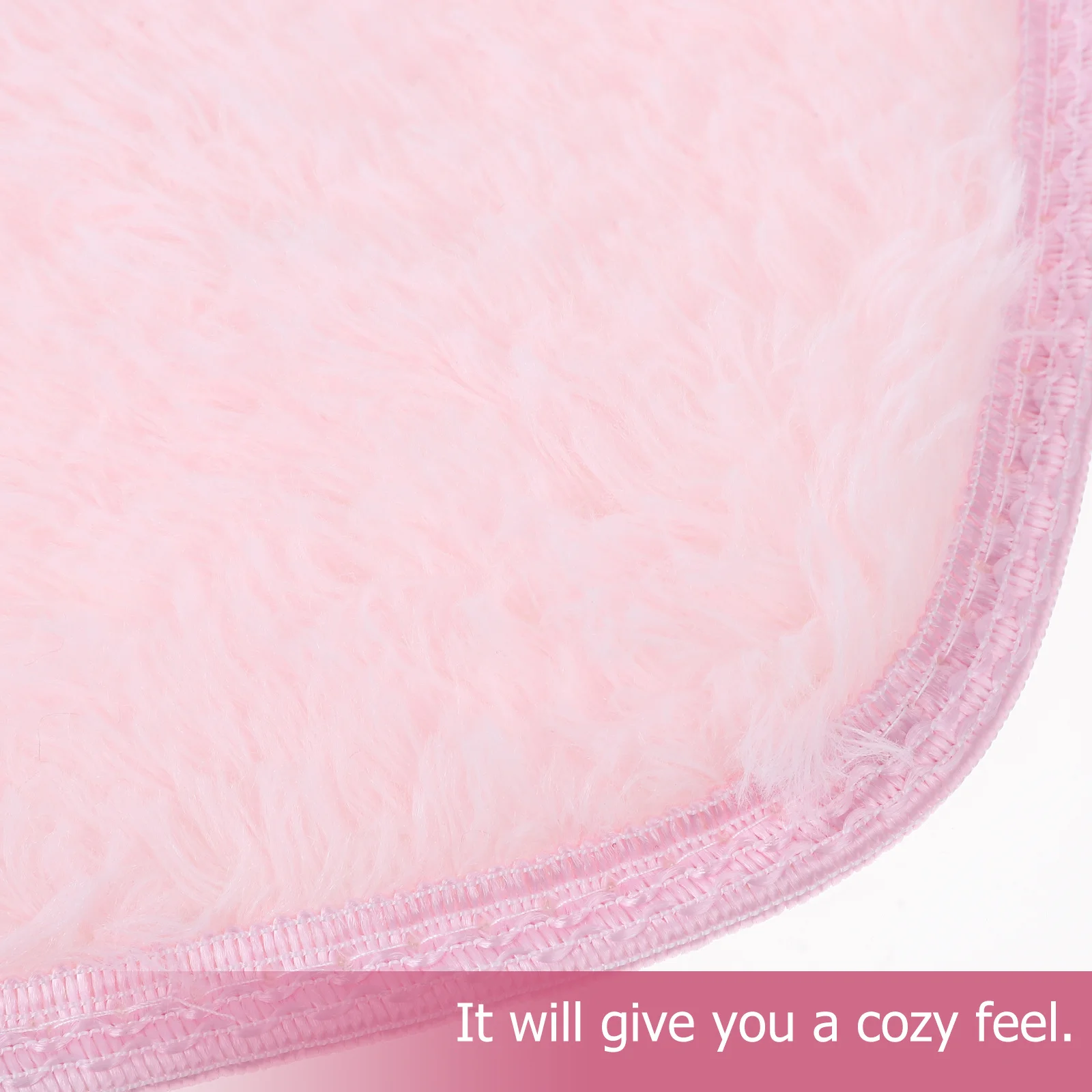 

Love Heart Shaped Floor Carpet Smooth Touch Non-Slip Area Rugs 30 X 40cm Pink Perfect for Bedroom Home Decor Floor Mat