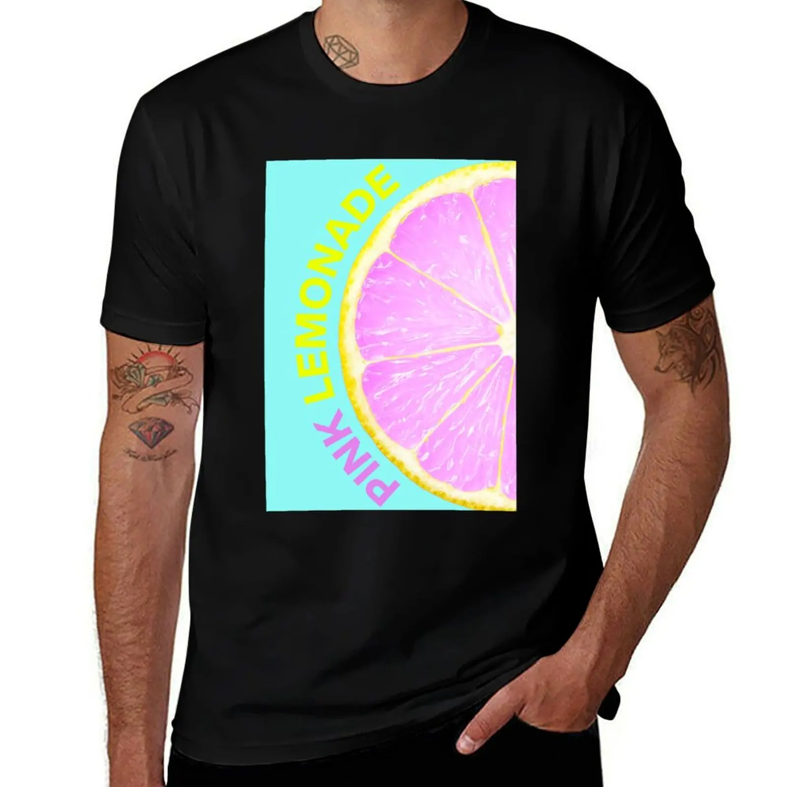 Pink Lemonade - The Wombats Designed by Robbidesigns T-Shirt luxury clothing labubu oversizeds mens t shirts top quality