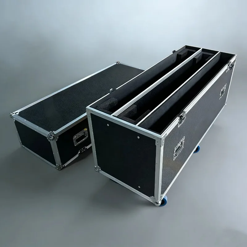 Custom Flight Case for 2x 55inch Display and TV Stand