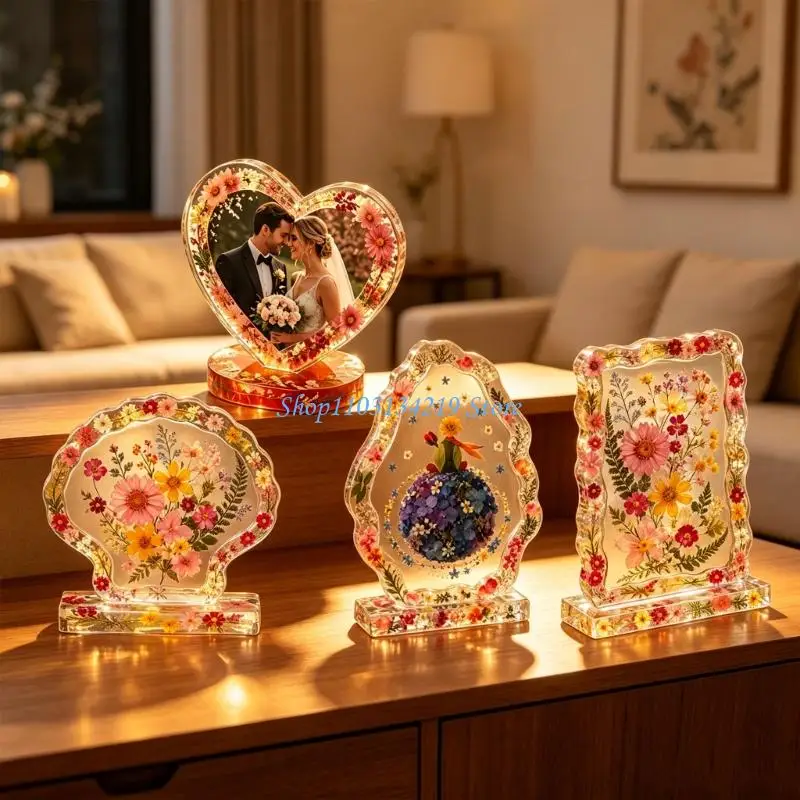 N5KC Multipurpose Photo Frame Resin Silicone Mold For Decorative Picture Frame Display Stand Home Decoration Epoxy Resin