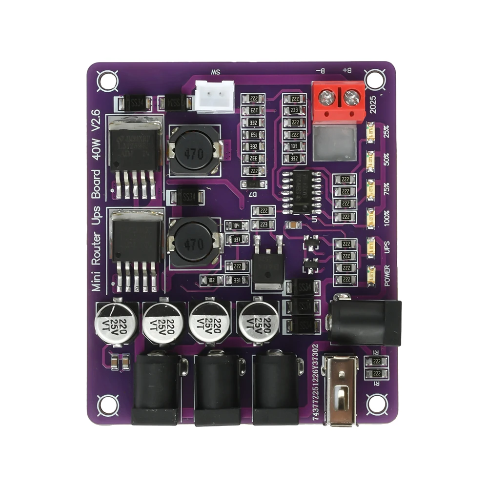 3S12.6V Uninterruptible Power Supply Control Board BMS Bidirectional Fast Charging 4way Output Charge Discharge Protection Board