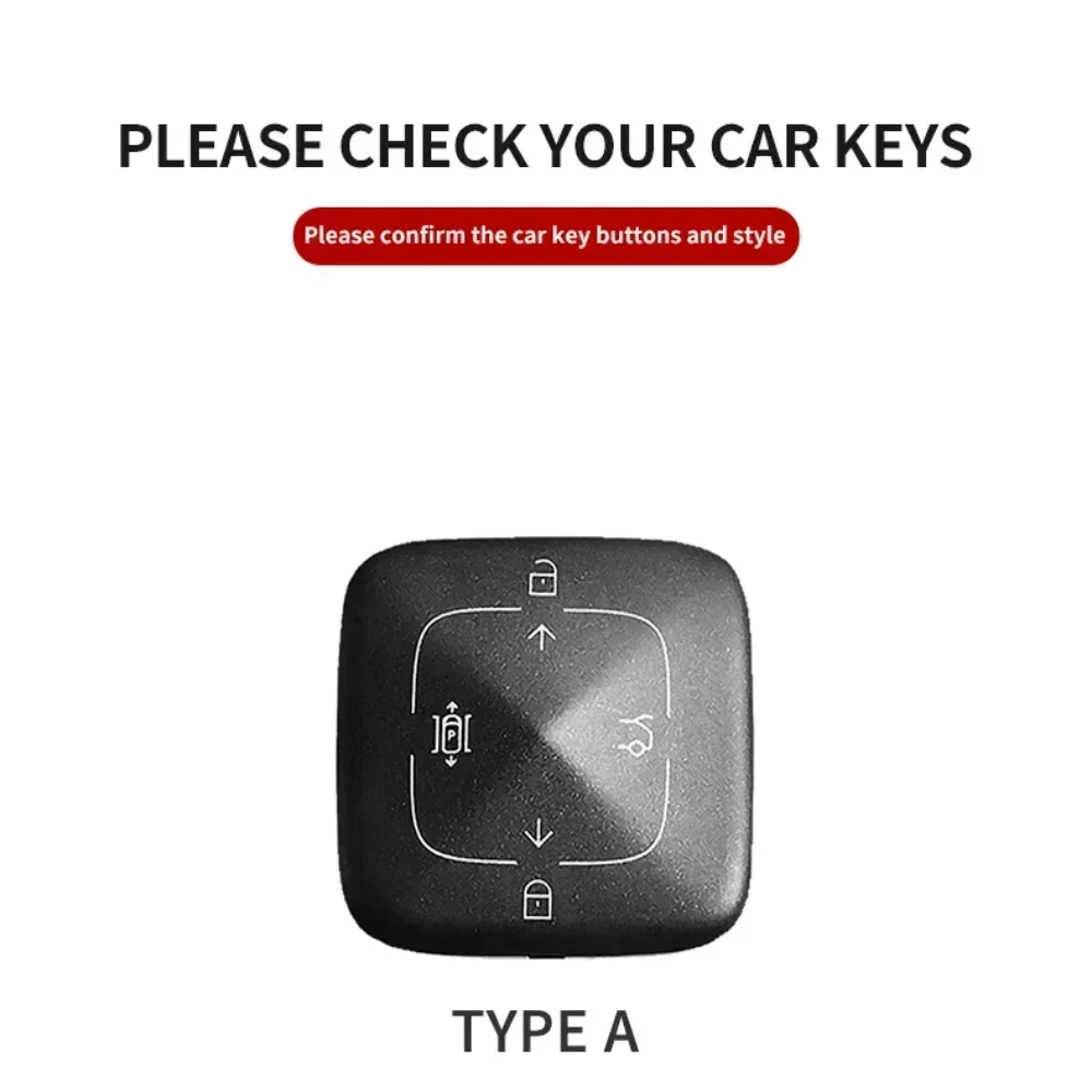 Bluetooth Smart Car Remote Key Fob Case For Zeekr 001 X 007 MIX Original Color Car Key Protector Interior Auto Accessory