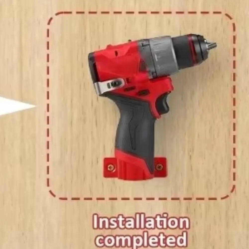 Wall Mount Power Tool Battery Holder ABS Tool Storage Rack Battery Mount Holder Drill Tool Hangers for Milwaukee M12 12V