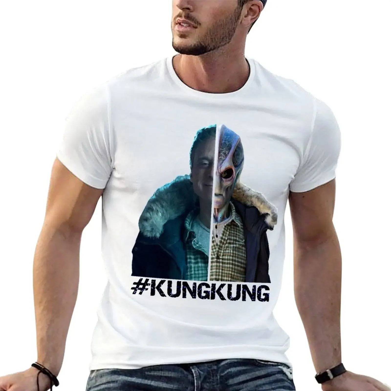 

Resident Alien - KUNG KUNG Perfect Xmas Gift Fan T-Shirt kawaii clothes anime tshirt baggy shirts anime clothes clothing for men