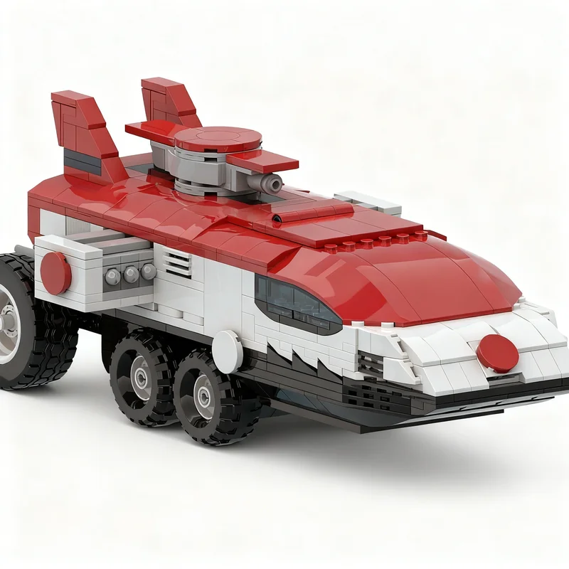 693 قطعة من مكعبات البناء MOC لنموذج سيارة السباق الحمراء، لعبة معمارية إبداعية، هدية عيد الميلاد التعليمية للأطفال