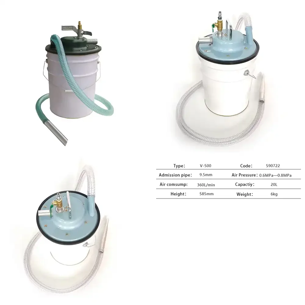 20 Liter Pneumatic Vacuum Cleaner for Industrial Wet and Dry Vacuum Cleaner for Workshop Cleaning Machine for Factory Floor