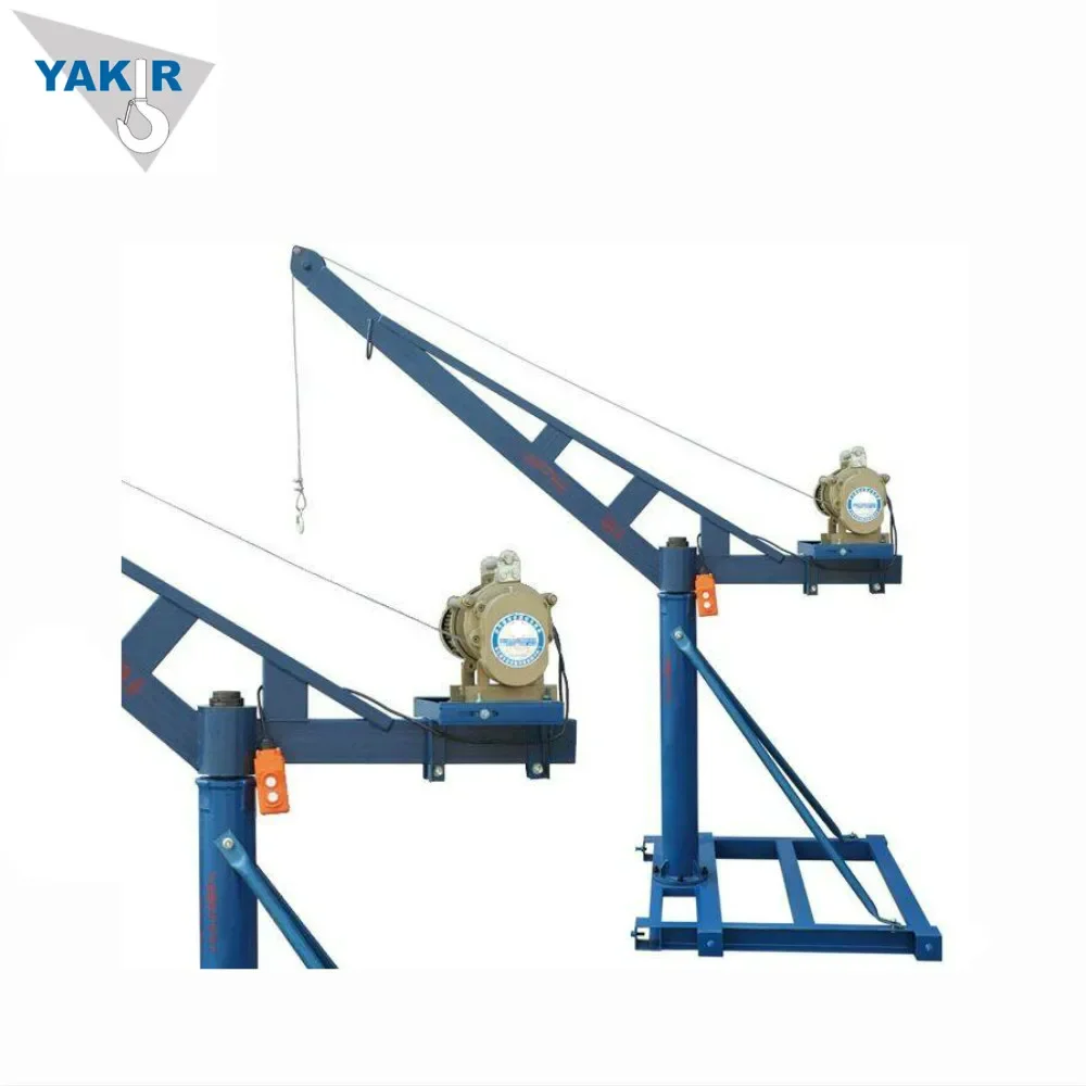 1000kg 1500kg Portable Mini Crane Outdoor Mini Lifting Crane 220V