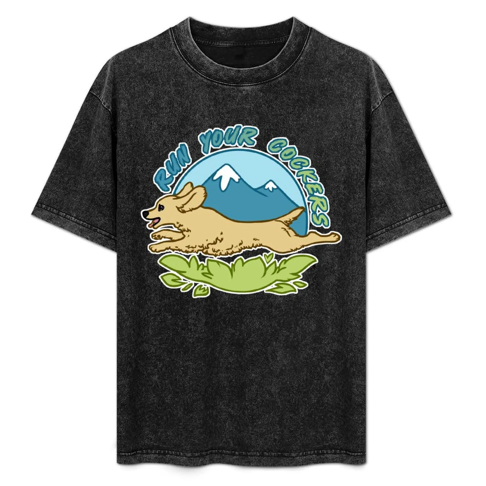 Run Your Cockers - Cream T-Shirt Water Resistant Casual T-Shirt