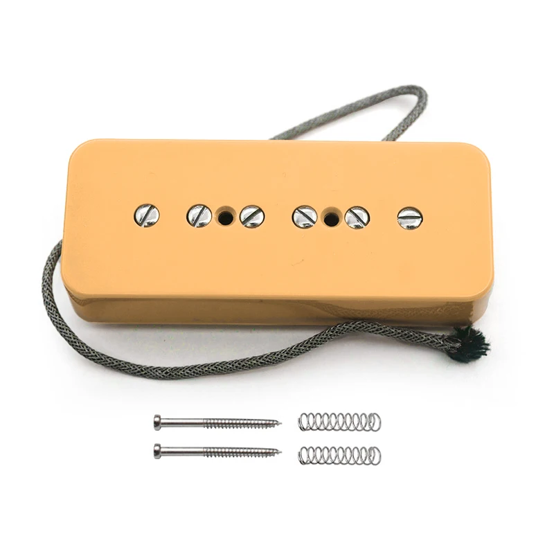 Vintage Alnico 2 Soapbar P90 Guitar Pickup Alnico II Pickup Guitar Accessories Black/White/Yellow