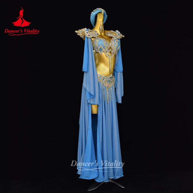 Dancer's Vitality Oriental Dance Luxurious AB Stones Stage Competition Advanced Suit Adult Bellydance Gala Show Clothing Custom