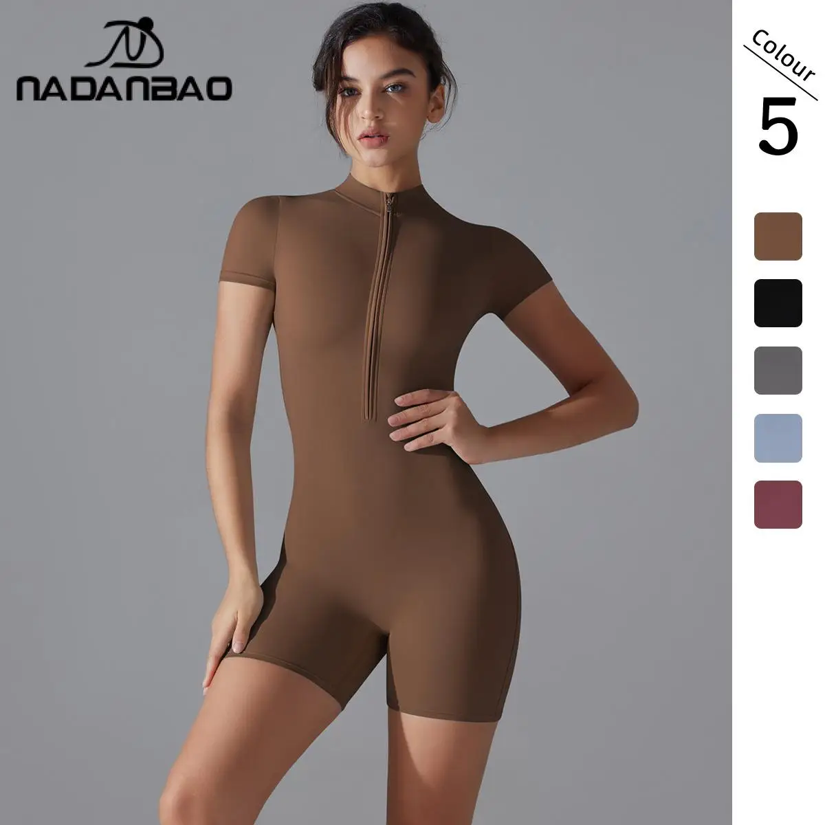 

NADANBAO Yoga Clothing for Women One Piece Suits Fitness Pilates Sport Running Workout Gym Tracksuits Female Shorts Jumpsuits