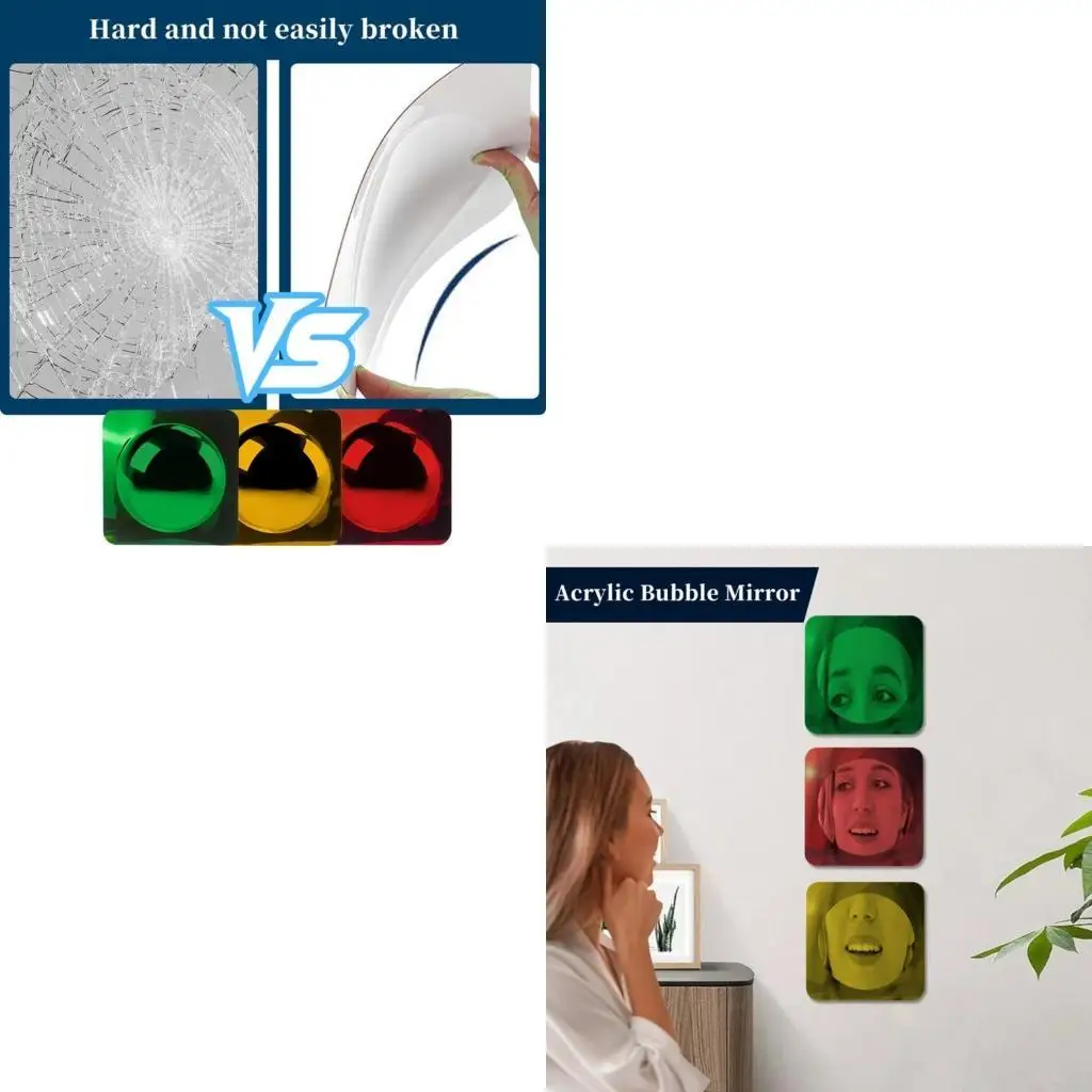 3pcs 감각 벽 유리 어린이를위한 벽 장식을위한 아크릴 버블 유리 교실 홈 감각 방 장식 시각적 자극