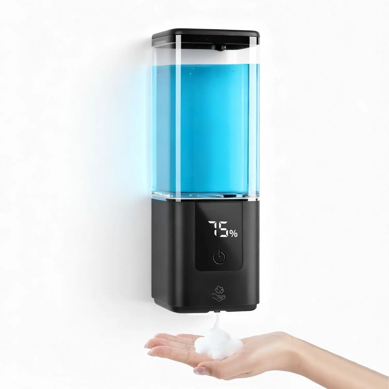 

Automatic Soap Dispenser Wall Mount Rechargeable Foaming Soap Pump for Bathroom Kitchen, Touchless Foam Soap Dispenser